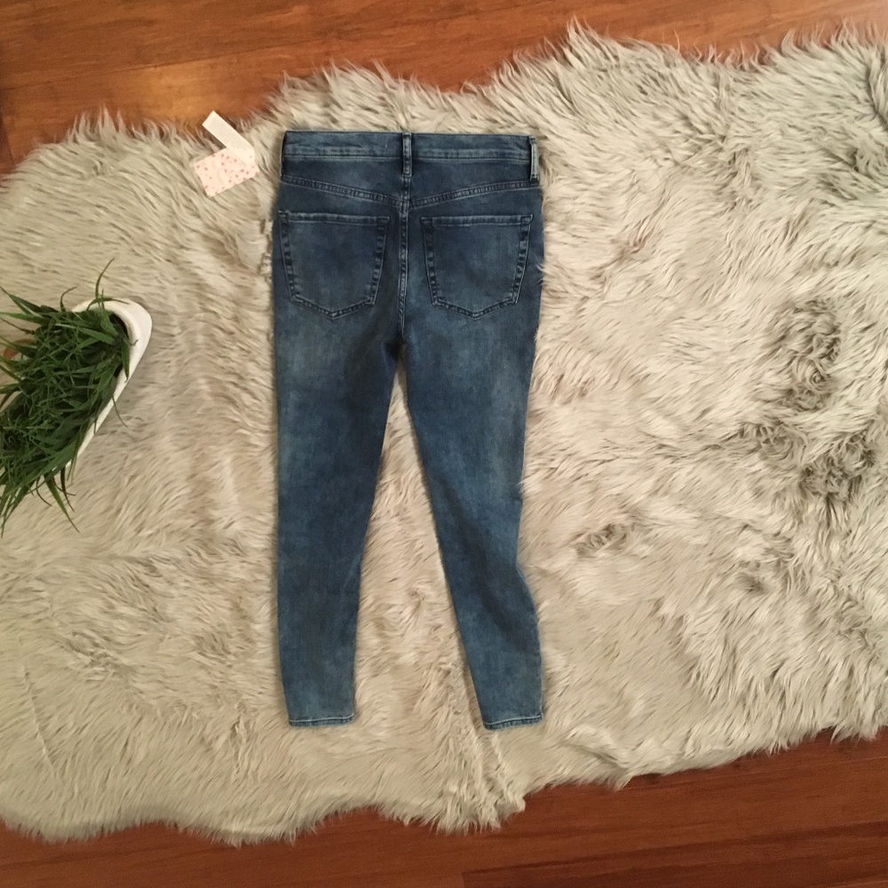 Free People High Waist Ankle Skinny Jeans - Picture 3 of 5